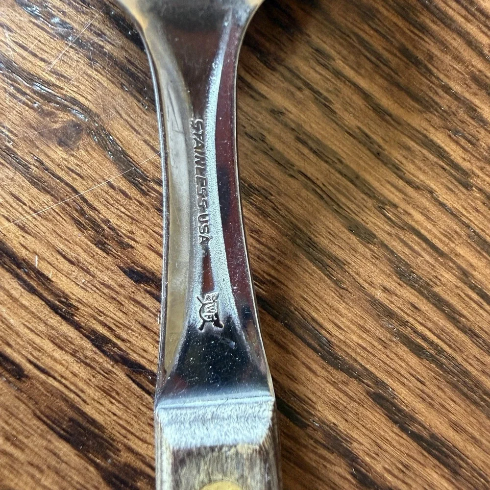 Vintage Washington Forge Town and Country Spoons Wood Handle